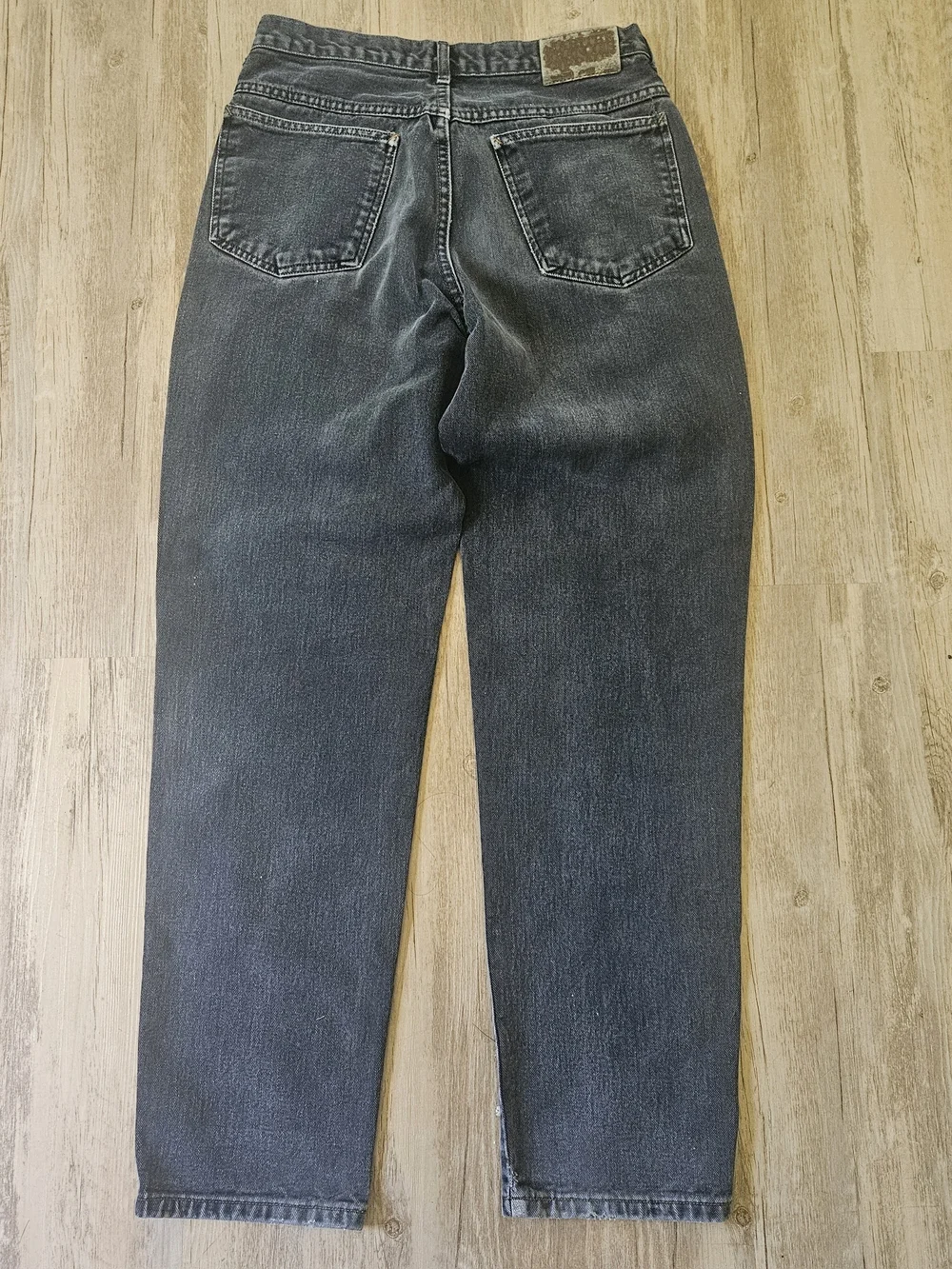 Vintage Marithe Francois Girbaud Black Washed Baggy Demin Jeans 31 Made In U.S.A